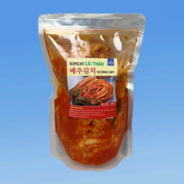 Kim Chi Hàn Quốc Busan Foods 1Kg - Cải Thảo Nguyên Cây, Chua Cay, Ăn Liền, Giá giảm 198.000đ
