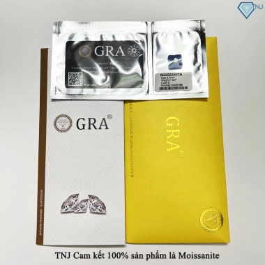 Kim cương nhân tạo Moissanite trắng 4-10mm 58 giác cắt tròn GRA - Giá ưu đãi 200k 9