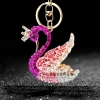 Kim Cương Stall Swan Xe Móc Khóa, Mặt Dây Chuyền, Móc Chìa, Quà Tặng Độc Đáo