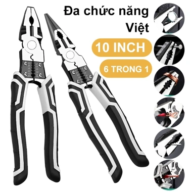 Kìm dây thép 10 inch đa năng Mũi kìm cắt dây dụng cụ phần cứng giảm giá 29.100₫ 3 Kìm dây thép 10 inch đa năng Mũi kìm cắt dây dụng cụ phần cứng giảm giá 29.100₫ 3