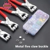Kìm Dụng Cụ Pnpia + Bộ 50 Nút May Kim Loại Rỗng Chắc Chắn, Năm Móng Vuốt Khóa - DIY Craft Giá Ưu Đãi 51.150₫