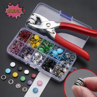 Kìm Dụng Cụ Pnpia + Bộ 50 Nút May Kim Loại Rỗng Chắc Chắn, Năm Móng Vuốt Khóa - DIY Craft Giá Ưu Đãi 51.150₫ 2 Kìm Dụng Cụ Pnpia + Bộ 50 Nút May Kim Loại Rỗng Chắc Chắn, Năm Móng Vuốt Khóa - DIY Craft Giá Ưu Đãi 51.150₫ 2