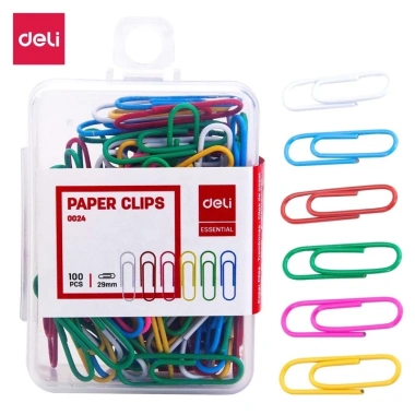 Kim kẹp giấy màu DELI E24 29mm - Nhựa bền, màu tươi, giá chỉ 20.000 VND 4