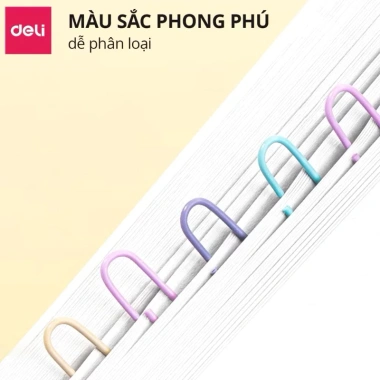 Kim kẹp giấy màu DELI E24 29mm - Nhựa bền, màu tươi, giá chỉ 20.000 VND 6