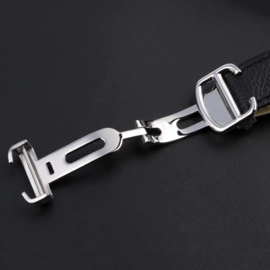 Kim Loại Đồng Hồ 12-20mm Đa Kích Thước Khóa Thép Không Gỉ Cho Cartier Bóng Xanh Bướm Gấp