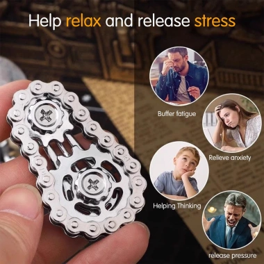 Kim Loại Xe Đạp Dây Xích Bánh Răng Fidgets Spinner Nhẫn Đồ Chơi, Giá 46k 4 Kim Loại Xe Đạp Dây Xích Bánh Răng Fidgets Spinner Nhẫn Đồ Chơi, Giá 46k 4