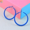 Kim Loại Xịt Sơn Vòng Bông Tai S925 Bạc Kim 10 Màu Bông Tai Lớn Cá Tính Giá Giảm 34.063₫ 7