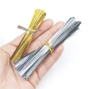 Kim Loại Xoắn Dây Buộc Vàng Bạc Niêm Phong 100 Dây Gói Quà Tiệc Cưới, Túi Kẹo, Bánh Bao Chất Lượng 7