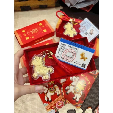 Kim Mã Chiêu Tài Charm Vàng May Mắn 2.026 Khai Trương Phong Thủy Phát Tài 69,000 VND