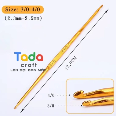 Kim móc 2 đầu cán vàng lẻ size - Đường may chắc, giá 20.000đ, giảm từ 25.600đ 12 Kim móc 2 đầu cán vàng lẻ size - Đường may chắc, giá 20.000đ, giảm từ 25.600đ 12