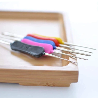 Kim móc len 2 đầu cán nhựa - Dụng cụ móc len cơ bản, dễ dùng, giá ưu đãi 18.000đ 5 Kim móc len 2 đầu cán nhựa - Dụng cụ móc len cơ bản, dễ dùng, giá ưu đãi 18.000đ 5