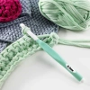 Kim móc len nhựa dẻo size lớn - Dùng cho len sợi cỡ lớn, giảm giá 37.000 VND 3