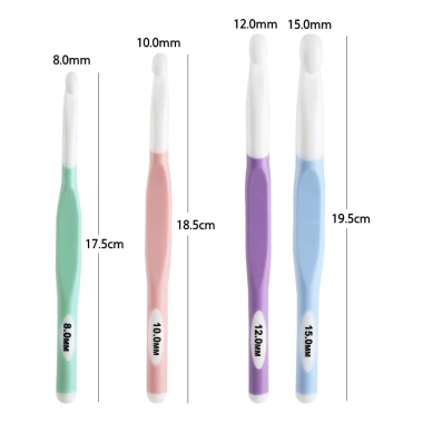 Kim móc len nhựa dẻo size lớn - Dùng cho len sợi cỡ lớn, giảm giá 37.000 VND 8 Kim móc len nhựa dẻo size lớn - Dùng cho len sợi cỡ lớn, giảm giá 37.000 VND 8