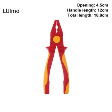 Kìm nhựa cách nhiệt LUImo 1.000V - Tay cầm chống trượt, kìm mũi kim SBS, chịu điện áp cao