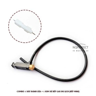 Kim sứ + dây IC đánh lửa bếp gas mini du lịch, thay thế nhanh, giá 16.920₫
