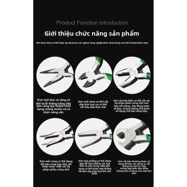 Kìm thủ công Mini 17cm - kìm kim, nose, chéo, dây không răng, giá chỉ 192.517 VND