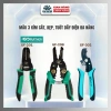 Kìm tuốt dây điện đa năng GOFUTHER cao cấp thép CRV - Cắt, tuốt, bấm cos 3 trong 1