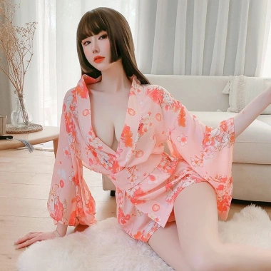 Kimono Sexy kèm Quần Chữ T hoa Anh Đào Gợi Cảm phong cách Nhật Bản, chỉ 96k 7