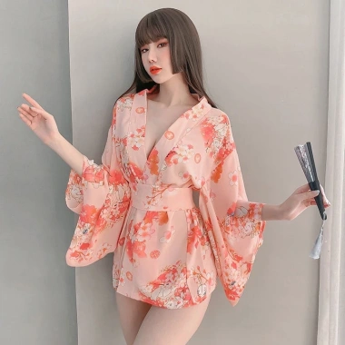 Kimono Sexy kèm Quần Chữ T hoa Anh Đào Gợi Cảm phong cách Nhật Bản, chỉ 96k 8