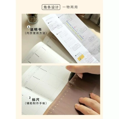 Kinbor Timeline Planner A5 Sách di động PVC Todolist Ghi chú Giá 169.443 VND