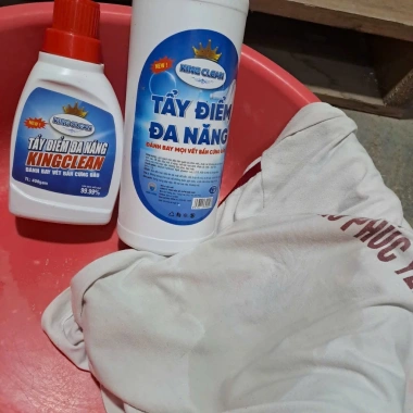 King Clean Tẩy điểm đa năng xóa ố vàng, dầu mỡ, keo dính trên áo chỉ 99.000₫