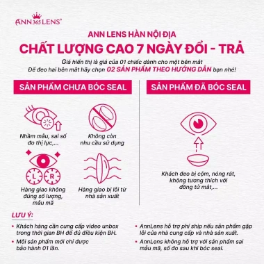 Kính áp tròng ANN LENS 1 ngày Cafe Choco - Cận 0-8, màu nâu cafe, chỉ 47.000 VND 8 Kính áp tròng ANN LENS 1 ngày Cafe Choco - Cận 0-8, màu nâu cafe, chỉ 47.000 VND 8