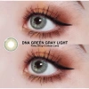 Kính Áp Tròng DNA Green Gray Light 14mm Silicone Hydrogel 6 Tháng Giá 140k Độ 0-6 3
