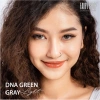 Kính Áp Tròng DNA Green Gray Light 14mm Silicone Hydrogel 6 Tháng Giá 140k Độ 0-6 6