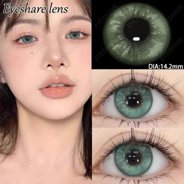 Kính áp tròng Eyeshare VENICE 1 cặp 2 mắt mẫu thời trang 14,2mm Xám/Xanh/Nâu Giá ưu đãi 52.800đ 9