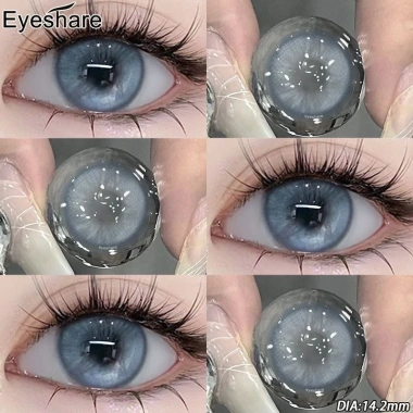 Kính áp tròng Eyeshare VENICE 1 cặp 2 mắt mẫu thời trang 14,2mm Xám/Xanh/Nâu Giá ưu đãi 52.800đ 10
