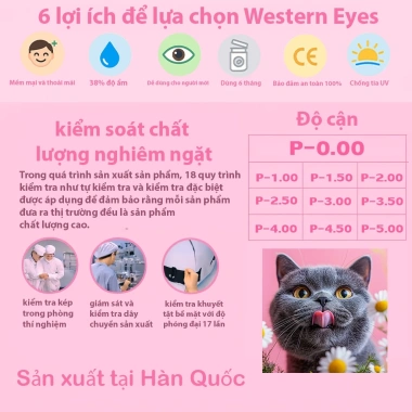 Kính áp tròng Hàn Quốc Morning 14mm cao cấp - Nhẹ, Mỏng, Không khô mắt, hạn 6 tháng, giá 75.050 VND 8