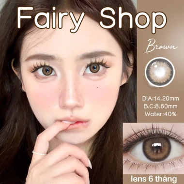 Kính áp tròng MCK1 Fresh Lady Lens 0 độ 6 tháng 14.0-14.5mm Đeo thoải mái, phù hợp trang điểm, 2 chiếc 58.800₫ 5