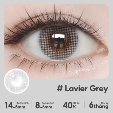 Kính áp tròng MCK1 Fresh Lady Lens 0 độ 6 tháng 14.0-14.5mm Đeo thoải mái, phù hợp trang điểm, 2 chiếc 58.800₫ 10