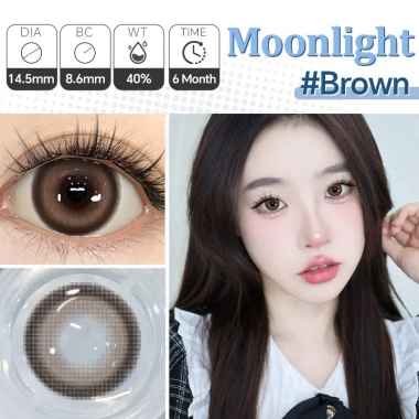 Kính áp tròng MCK1 Mysticeyes Moonlight 0-6 độ 1 cặp Black Grey Brown DIA 14.5mm - 68.000₫