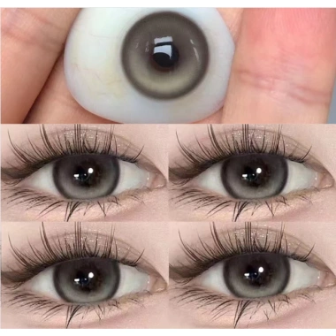 Kính áp tròng MCK1 UYAAI 2 chiếc 14,5mm màu xám - dùng 1 năm, 58.000 VND 10