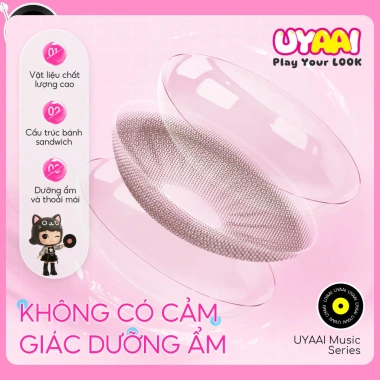 Kính Áp Tròng MCK1 UYAAI Blue Lens 1 Cặp + Nước Ngâm + Hộp Đựng - Mua 1 Tặng 2, Giá 90.000đ