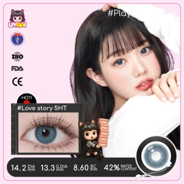 Kính Áp Tròng MCK1 UYAAI Blue Lens 1 Cặp + Nước Ngâm + Hộp Đựng - Mua 1 Tặng 2, Giá 90.000đ 5 Kính Áp Tròng MCK1 UYAAI Blue Lens 1 Cặp + Nước Ngâm + Hộp Đựng - Mua 1 Tặng 2, Giá 90.000đ 5