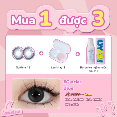 Kính Áp Tròng MCK1 UYAAI Blue Lens 1 Cặp + Nước Ngâm + Hộp Đựng - Mua 1 Tặng 2, Giá 90.000đ 10 Kính Áp Tròng MCK1 UYAAI Blue Lens 1 Cặp + Nước Ngâm + Hộp Đựng - Mua 1 Tặng 2, Giá 90.000đ 10