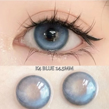 Kính áp tròng MCK1 UYAAI K4 blue 14.5mm 0-4 độ lens xanh tây cho gái - 68.000₫
