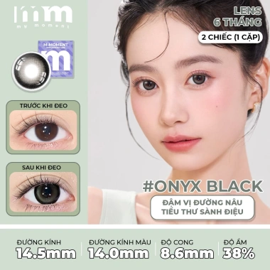 Kính áp tròng MM MyMoment 6 tháng M-Moment Collection nâu đen xám DIA 14.2‑14.5mm giá ưu đãi 190.000đ 5 Kính áp tròng MM MyMoment 6 tháng M-Moment Collection nâu đen xám DIA 14.2‑14.5mm giá ưu đãi 190.000đ 5
