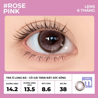 Kính áp tròng MM MyMoment 6 tháng M-Moment Collection nâu đen xám DIA 14.2‑14.5mm giá ưu đãi 190.000đ