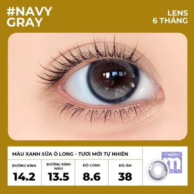 Kính áp tròng MM MyMoment 6 tháng M-Moment Collection nâu đen xám DIA 14.2‑14.5mm giá ưu đãi 190.000đ
