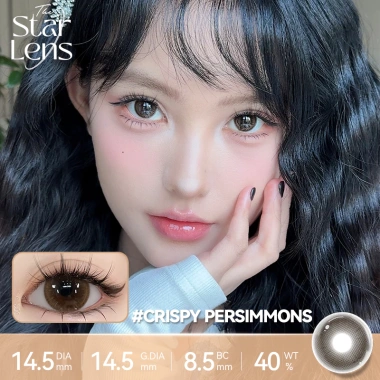 Kính áp tròng Starlens 1 cặp 6 tháng màu xanh lá/xám DIA 14.2-14.5 – Đeo thoải mái, trang điểm, giá 198k 4