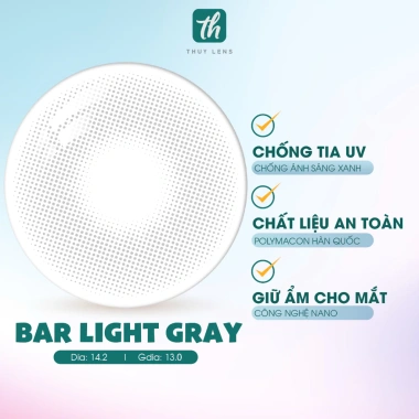 Kính áp tròng Thúy Lens Gray màu xám tự nhiên cận 0-8, tặng khay đựng 79.500₫