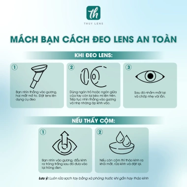 Kính áp tròng Thúy Lens Gray màu xám tự nhiên cận 0-8, tặng khay đựng 79.500₫