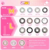 Kính áp tròng UYAAI Đen Xám 14,5mm mắt to – Trà Thái, ống kính xám, chỉ 68.000₫ 2