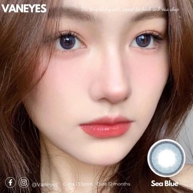 Kính Áp Tròng VANEYES Lucid Blue 0-8 Độ Giá 65.000, màu xanh trong suốt, thoải mái 3 Kính Áp Tròng VANEYES Lucid Blue 0-8 Độ Giá 65.000, màu xanh trong suốt, thoải mái 3