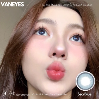 Kính Áp Tròng VANEYES Lucid Blue 0-8 Độ Giá 65.000, màu xanh trong suốt, thoải mái 4 Kính Áp Tròng VANEYES Lucid Blue 0-8 Độ Giá 65.000, màu xanh trong suốt, thoải mái 4