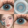Kính áp tròng xanh lá 2 chiếc Chasing Cats Eye 14.5mm, dưỡng ẩm, không vành - 115.818 VND 4