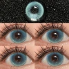Kính áp tròng xanh lá 2 chiếc Chasing Cats Eye 14.5mm, dưỡng ẩm, không vành - 115.818 VND 5